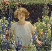 Charles Courtney Curran Betty Newell oil painting artist